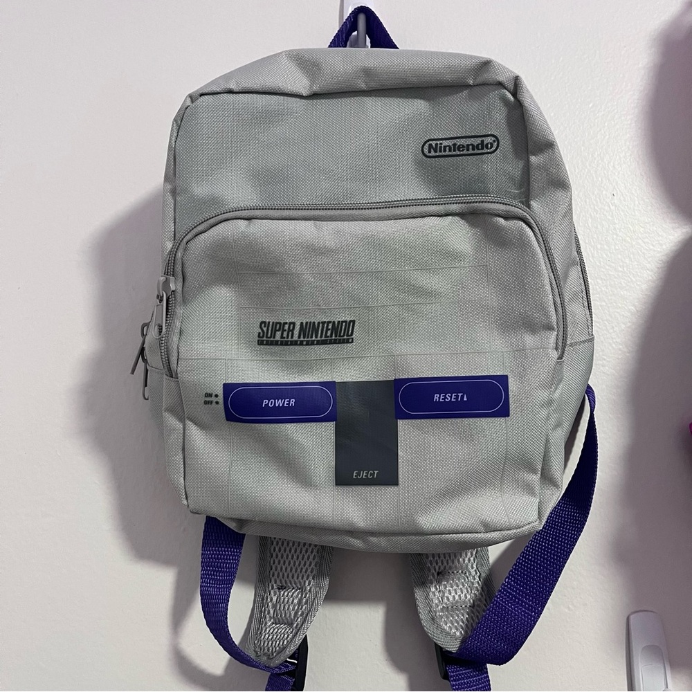Super Nintendo Culturefly Mini Backpack Bag SNES Control Deck SNS-10001